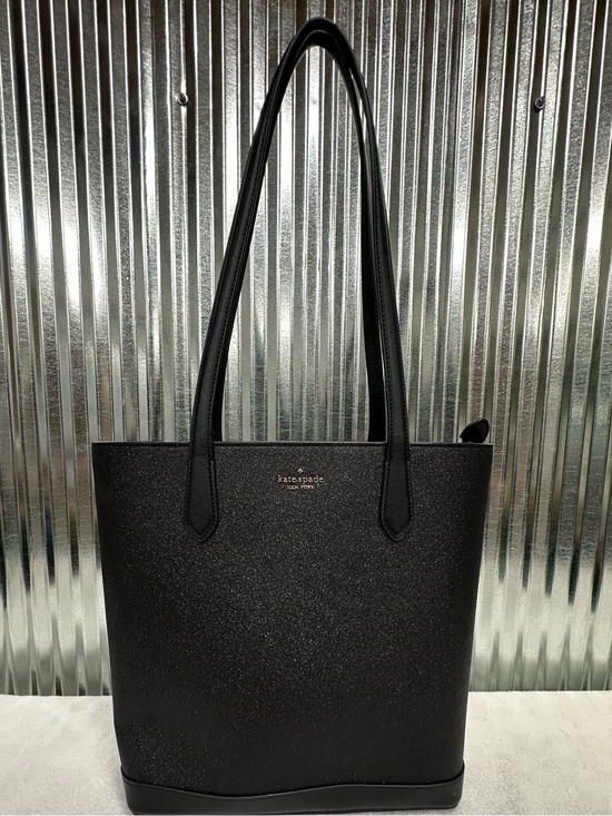 kate spade Handbags - Kate Spade Black Glitter Tote Bag